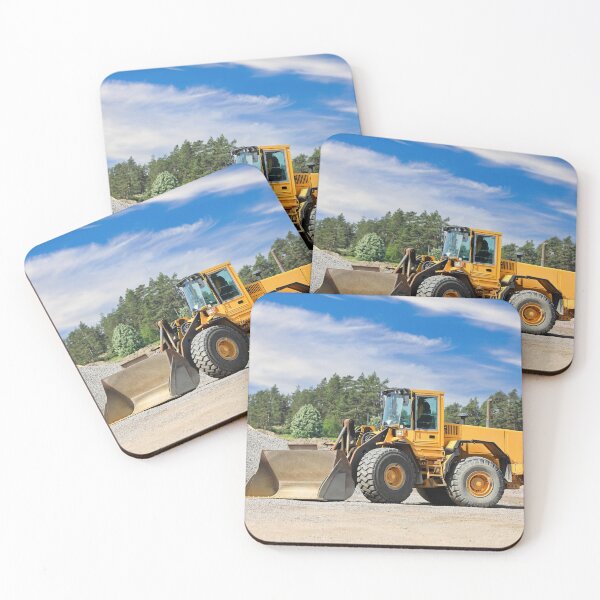 Item preview, Yellow Wheel Loader at Gravel Pit designed and sold by Taina Sohlman.
