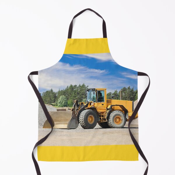 Item preview, Yellow Wheel Loader at Gravel Pit designed and sold by Taina Sohlman.