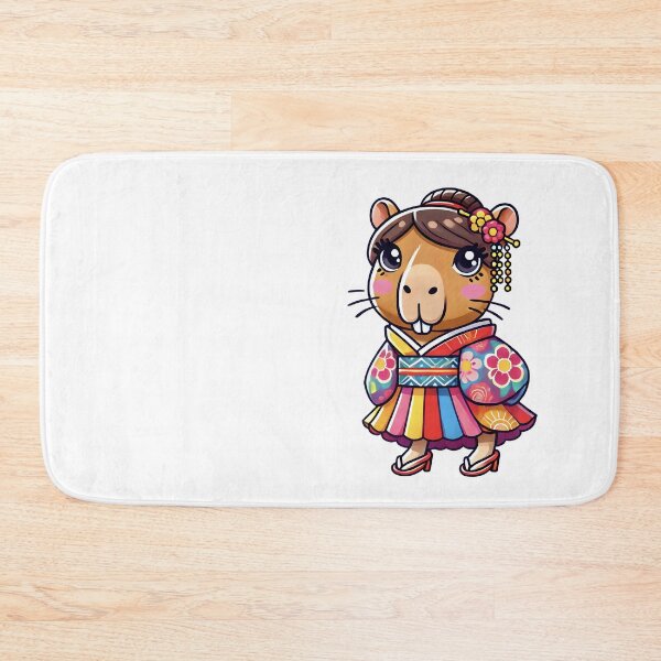 Item preview, Geisha | Capybara | Sticker style designed and sold by AniDragonfly.