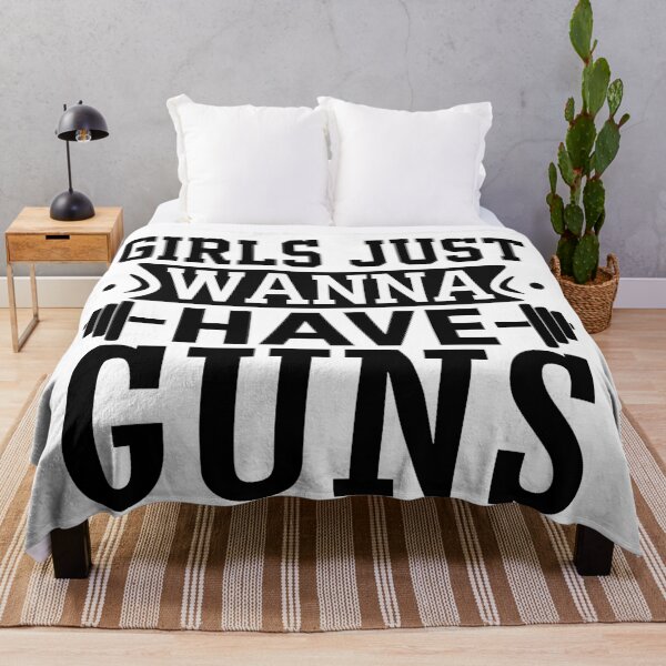 Item preview, Just Wanna Have Guns Funny Gym Quote #2 designed and sold by NiceQuotesBro.