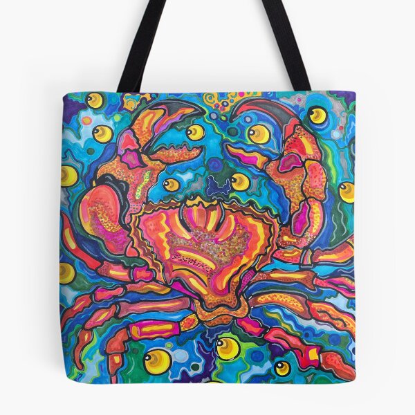 Item preview, A psychedelic crab designed and sold by DARIA REVERDIN.