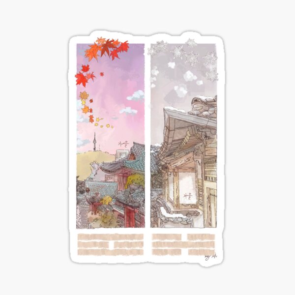 Item preview, Autumn & Winter In Korea designed and sold by KoreanGatson.