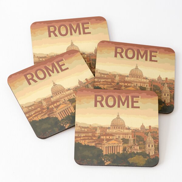 Item preview, Stunning Rome Cityscape Art Print – Vintage-Inspired Italian Decor designed and sold by nomiraclehere.