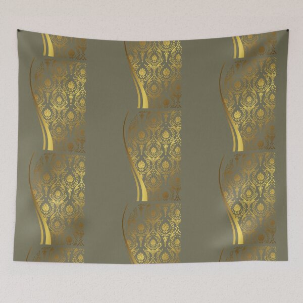 Item preview, Golden shimmering Art Nouveau pattern designed and sold by AnnabellaRh.