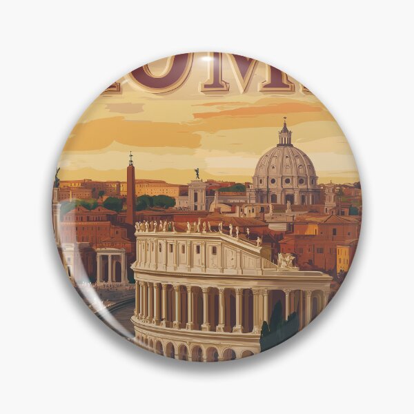 Item preview, Stunning Rome Cityscape Art Print – Vintage-Inspired Italian Decor designed and sold by nomiraclehere.