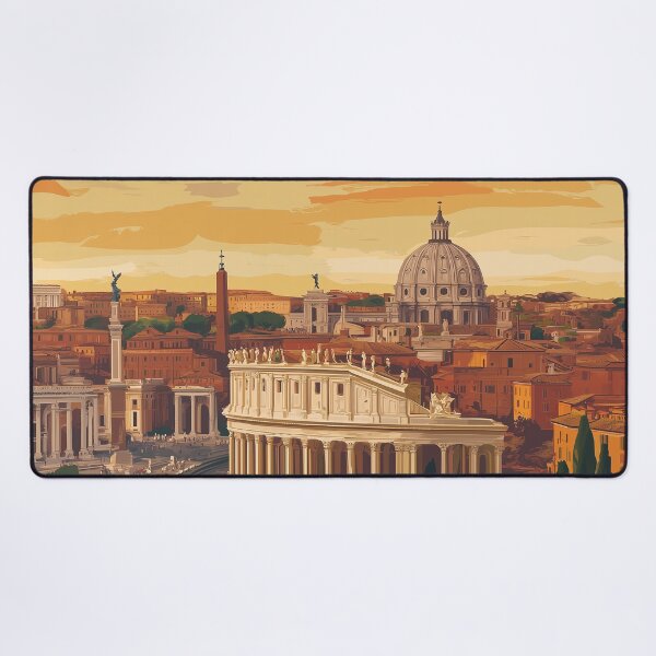 Item preview, Stunning Rome Cityscape Art Print – Vintage-Inspired Italian Decor designed and sold by nomiraclehere.