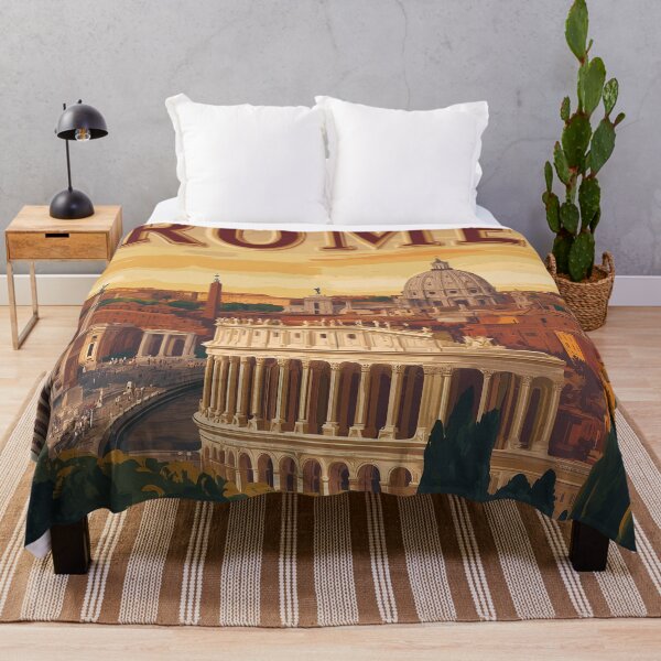 Item preview, Stunning Rome Cityscape Art Print – Vintage-Inspired Italian Decor designed and sold by nomiraclehere.