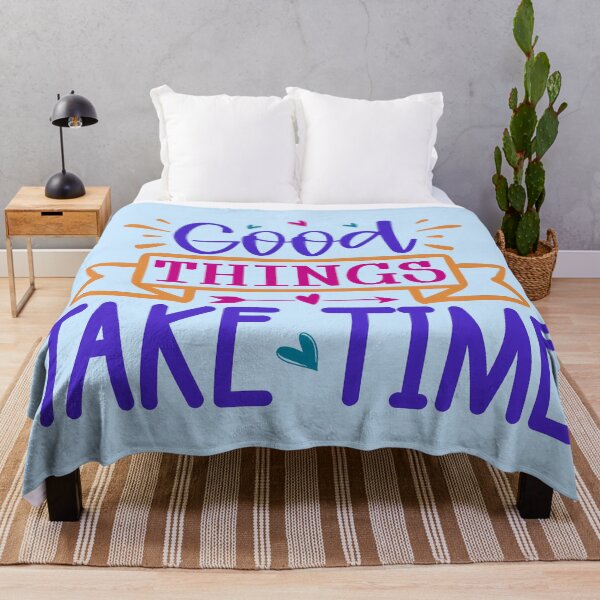 Item preview, Good Things Take Time Quote designed and sold by Miniouka.