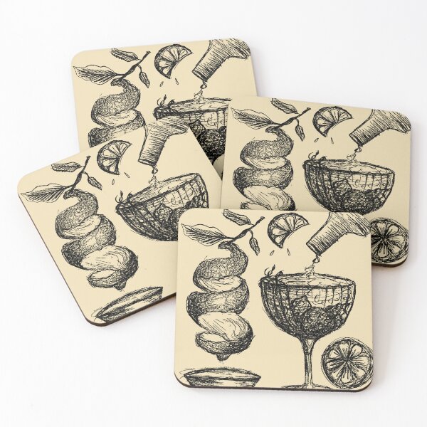Item preview, Tan & Black Sangria Illustration  designed and sold by gennalococo.