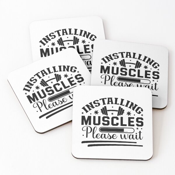 Item preview, Installing Muscles Please Wait Gym Humor designed and sold by NiceQuotesBro.