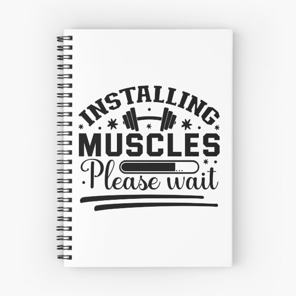 Item preview, Installing Muscles Please Wait Gym Humor designed and sold by NiceQuotesBro.