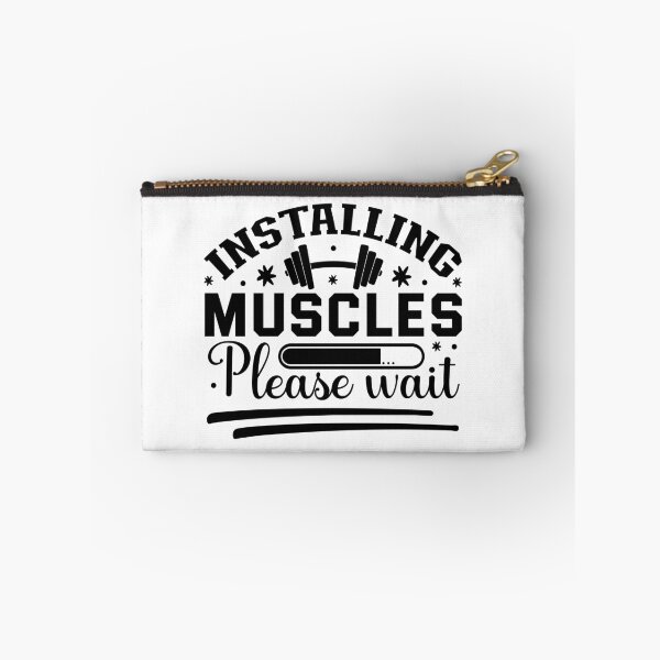 Item preview, Installing Muscles Please Wait Gym Humor designed and sold by NiceQuotesBro.