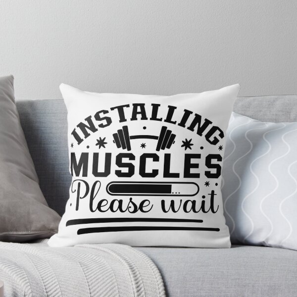 Item preview, Installing Muscles Please Wait Gym Humor designed and sold by NiceQuotesBro.