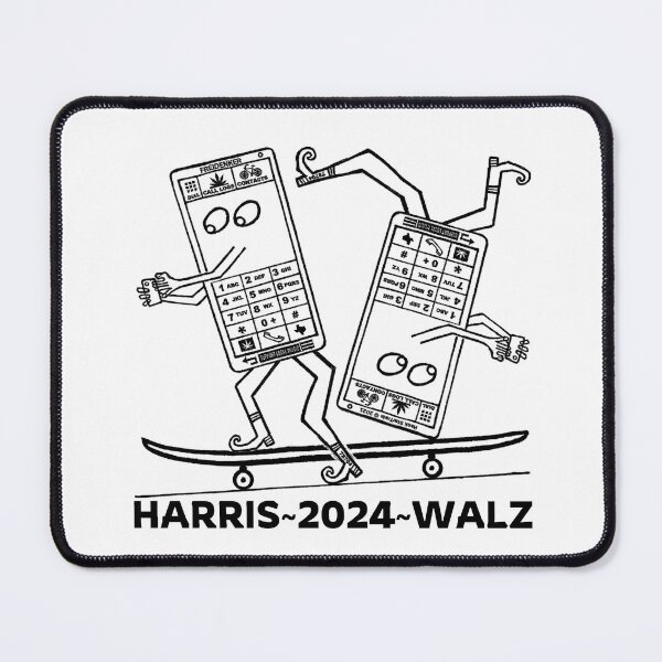 Item preview, HARRIS~2024~WALZ ~ 2-CELL-PHONES ~ SKATEBOARDING ~ (CNVA-47) designed and sold by RodeoMalibu.