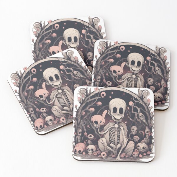 Item preview, Grim and Grinning - Skeleton - Skulls - Horror designed and sold by Blood-Stained.