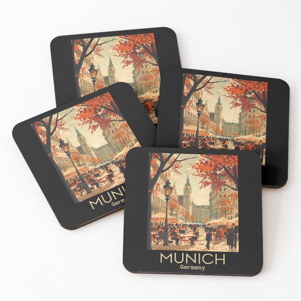Item preview, A Vintage Travel Illustration of Munich - Germany  designed and sold by GoodOldVintage.