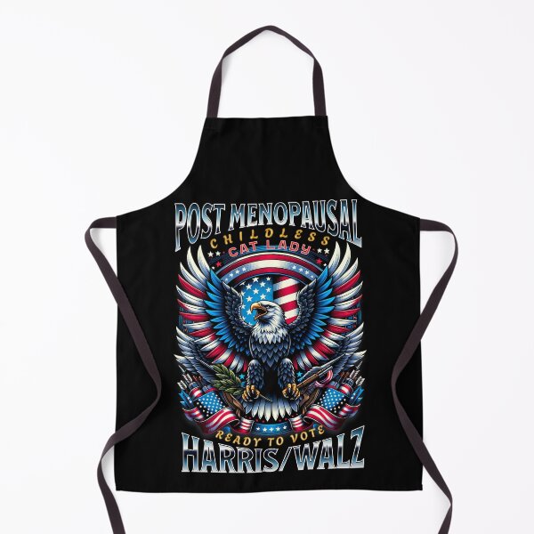 Item preview, Post-Menopausal Childless Cat Lady Ready to Vote Harris designed and sold by Dominic-Design.