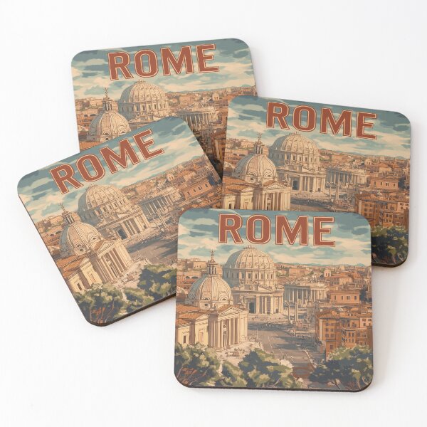 Item preview, Stunning Rome Cityscape Art Print – Vintage-Inspired Italian Decor designed and sold by nomiraclehere.