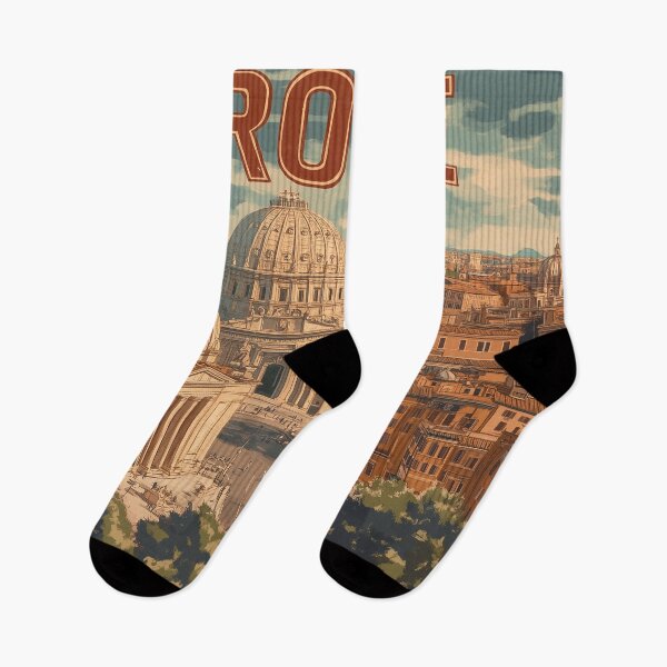 Item preview, Stunning Rome Cityscape Art Print – Vintage-Inspired Italian Decor designed and sold by nomiraclehere.