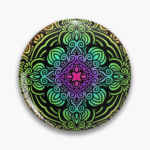 Item preview, symmetrical rainbow circle design designed and sold by chambergambit.