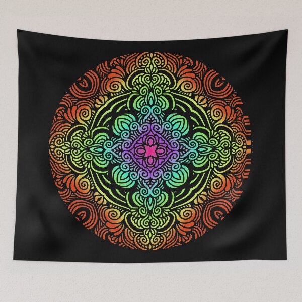 Item preview, symmetrical rainbow circle design designed and sold by chambergambit.