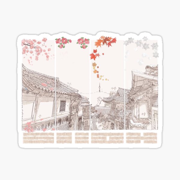 Item preview, Four Seasons In Korea (White) designed and sold by KoreanGatson.
