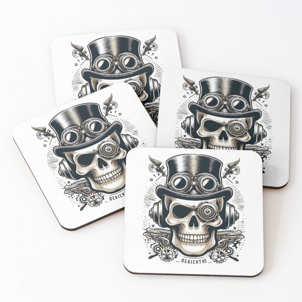 Item preview, WINKING SKULL STEAMPUNK designed and sold by cami gallo.
