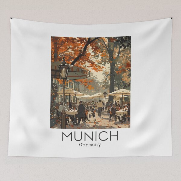 Item preview, A Vintage Travel Illustration of Munich - Germany  designed and sold by GoodOldVintage.