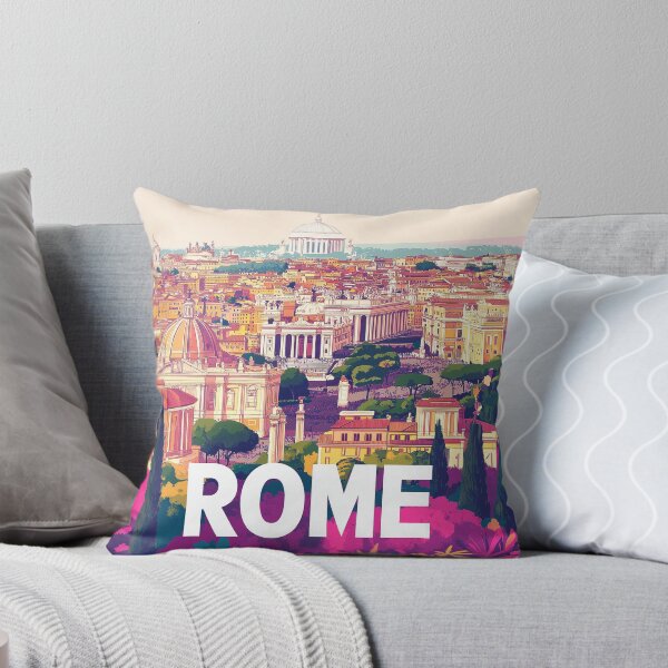 Item preview, Stunning Rome Cityscape Art Print – Vintage-Inspired Italian Decor designed and sold by nomiraclehere.