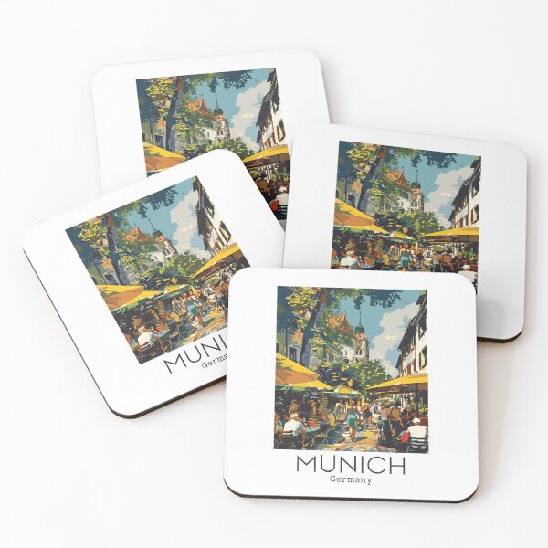 Item preview, A Vintage Travel Illustration of Munich - Germany  designed and sold by GoodOldVintage.