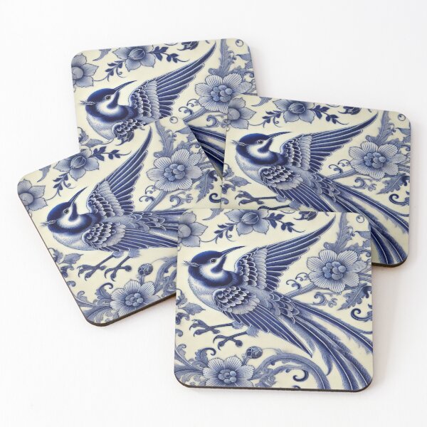 Item preview, Intricate Bird Design in Traditional Japanese Hirado Ware Style designed and sold by SakuraJapanArt.
