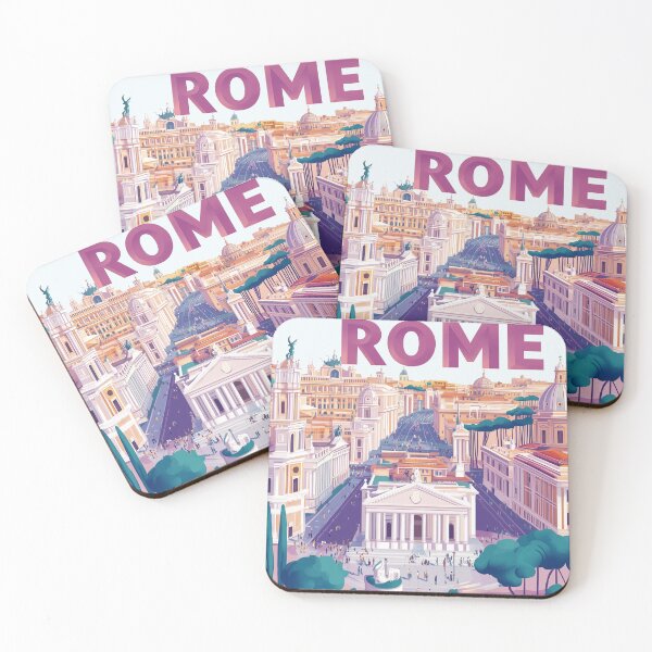 Item preview, Stunning Rome Cityscape Art Print – Vintage-Inspired Italian Decor designed and sold by nomiraclehere.