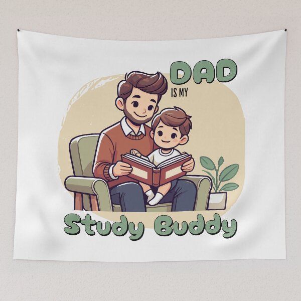 Item preview, Back to School - Dad is My Study Buddy designed and sold by QuirkPrint.