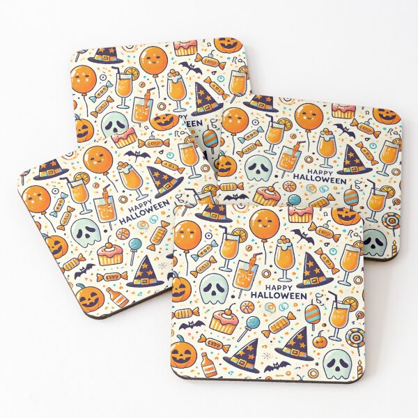 Item preview, Halloween Party Icons Pattern designed and sold by Pattamo1.