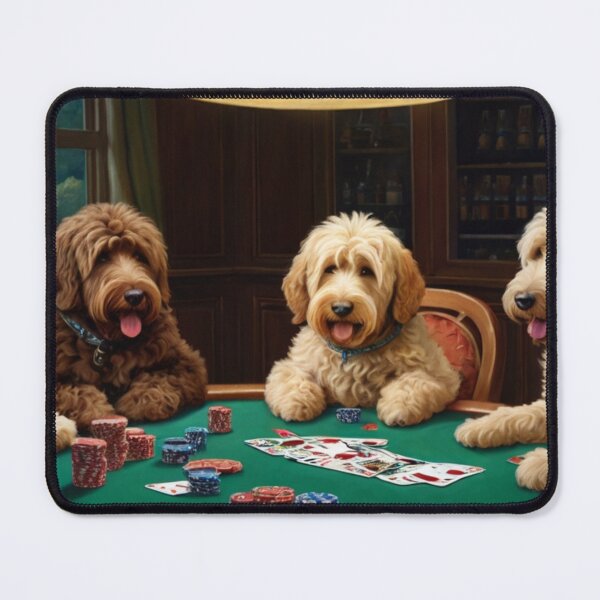 Item preview, Perros jugando al póquer Labradoodle Labradoodles Juego de cartas para perros designed and sold by Draculaura2009.