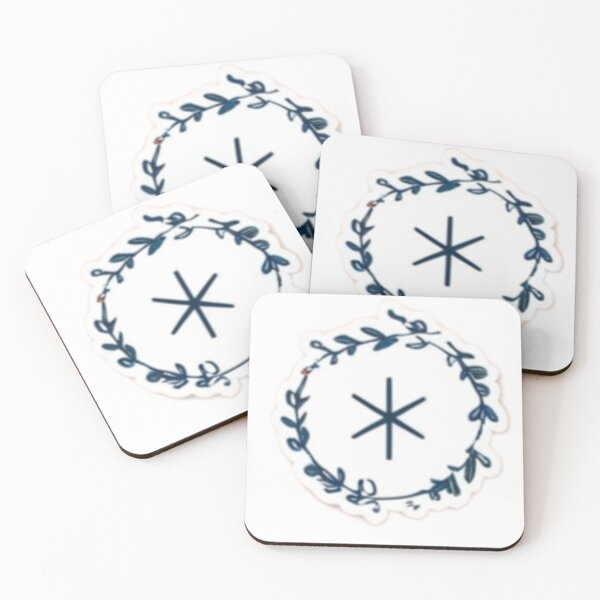 Item preview, Minimalist Symbol with Leafy Wreath Design designed and sold by Fly-with-my.