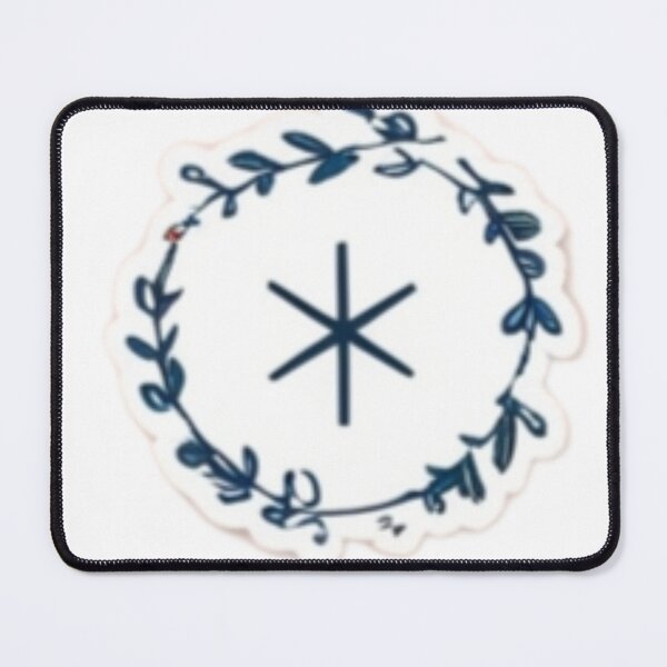 Item preview, Minimalist Symbol with Leafy Wreath Design designed and sold by Fly-with-my.