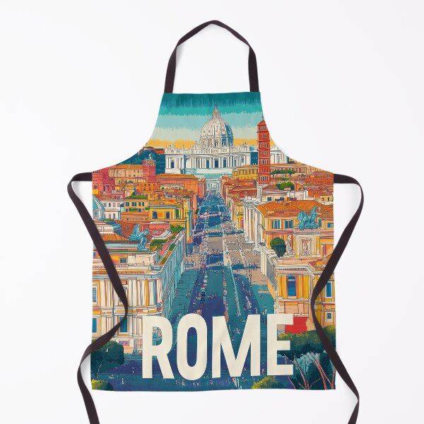 Item preview, Stunning Rome Cityscape Art Print – Vintage-Inspired Italian Decor designed and sold by nomiraclehere.