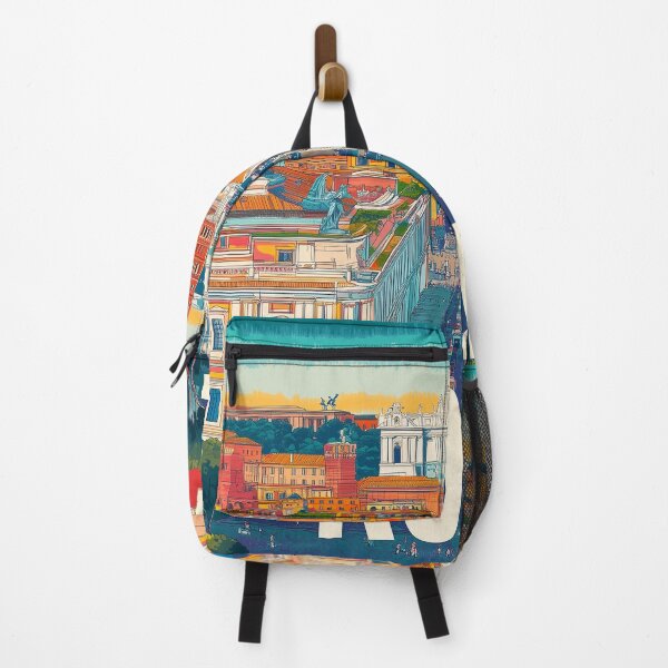 Item preview, Stunning Rome Cityscape Art Print – Vintage-Inspired Italian Decor designed and sold by nomiraclehere.
