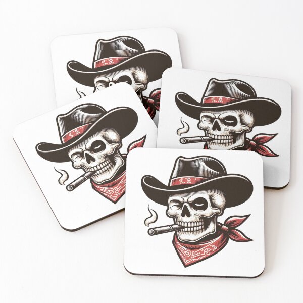 Item preview, WINKING SKULL WESTERN designed and sold by cami gallo.