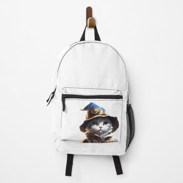 Item preview, Cute Fantasy Cat Wizard Illustration for Gamers and Cat Lovers designed and sold by CrownedCanvas.