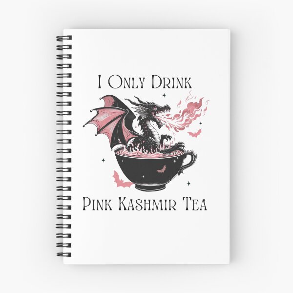 Item preview, I Only Drink Pink Kashmir Tea - Black Dragon in Teacup designed and sold by WigOutlet.