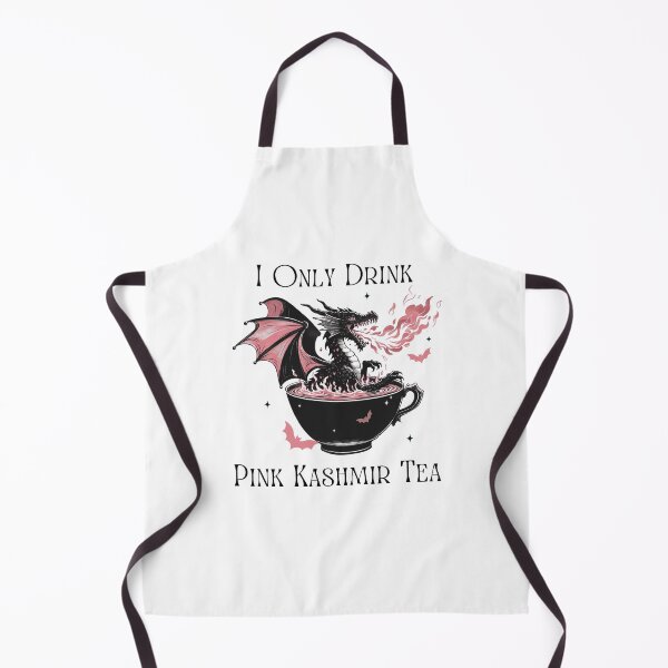 Item preview, I Only Drink Pink Kashmir Tea - Black Dragon in Teacup designed and sold by WigOutlet.
