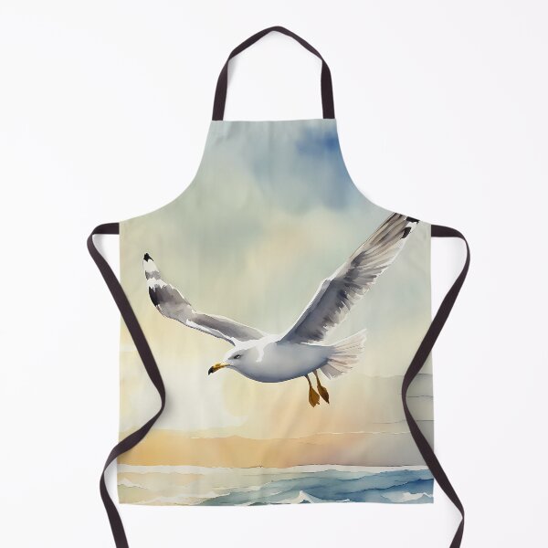 Item preview, Seagull Flying in Water-Color designed and sold by CalmnessbyChoice.