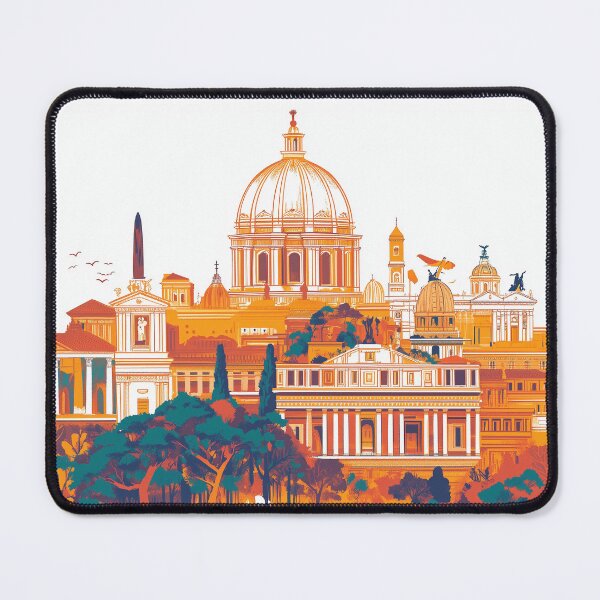 Item preview, Stunning Rome Cityscape Art Print – Vintage-Inspired Italian Decor designed and sold by nomiraclehere.