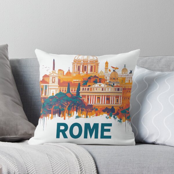 Item preview, Stunning Rome Cityscape Art Print – Vintage-Inspired Italian Decor designed and sold by nomiraclehere.