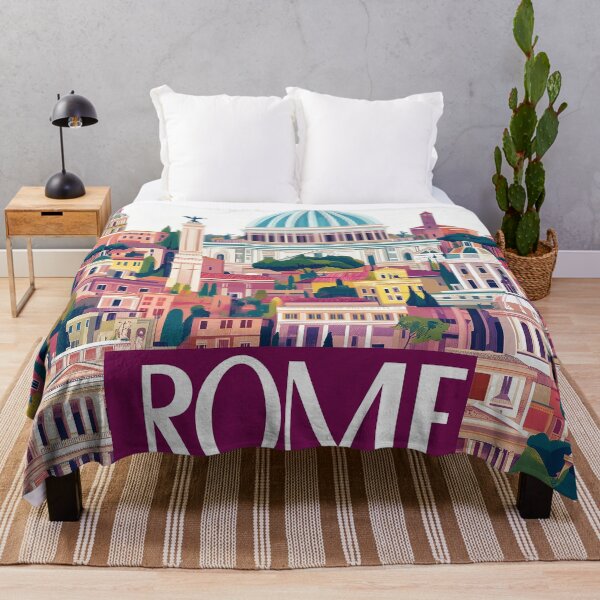 Item preview, Stunning Rome Cityscape Art Print – Vintage-Inspired Italian Decor designed and sold by nomiraclehere.
