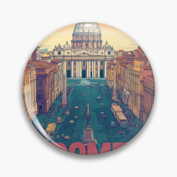 Item preview, Stunning Rome Cityscape Art Print – Vintage-Inspired Italian Decor designed and sold by nomiraclehere.