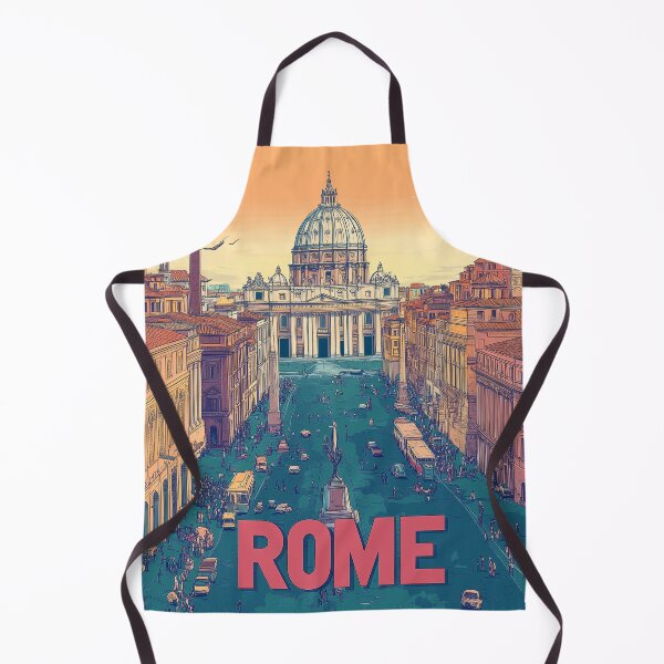 Item preview, Stunning Rome Cityscape Art Print – Vintage-Inspired Italian Decor designed and sold by nomiraclehere.