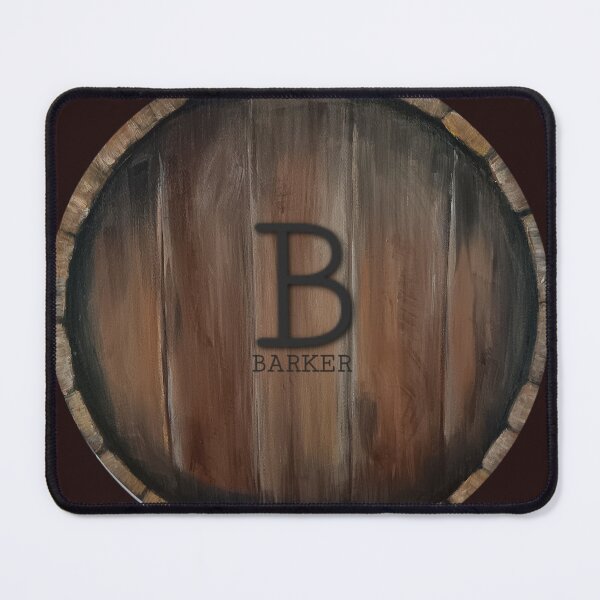 Item preview, BARKER Mount Barker Acrylic Painted Drum Lid MINE Funny Cool designed and sold by ClosLineDesigns.